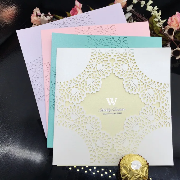 100pcs Laser Cut Hollow Cross Lace Flower Invitations Card For Wedding Party Invitation Cards with Envelope & Seal Q62
100pcs Laser Cut Hollow Cross Lace Flower Invitations Card For Wedding Party Invitation Cards with Envelope & Seal Q62