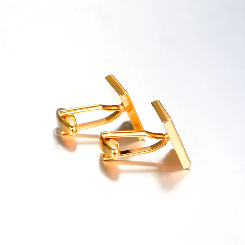 Классические запонки Kpop модные ювелирные украшения Золотая эмаль для свадебных