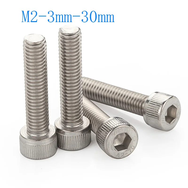 100pcs / lot, round head hexagon screw M2 * 3mm-30mm, 304 stainless steel bolts, free shipping
100pcs / lot, round head hexagon screw M2 * 3mm-30mm, 304 stainless steel bolts, free shipping