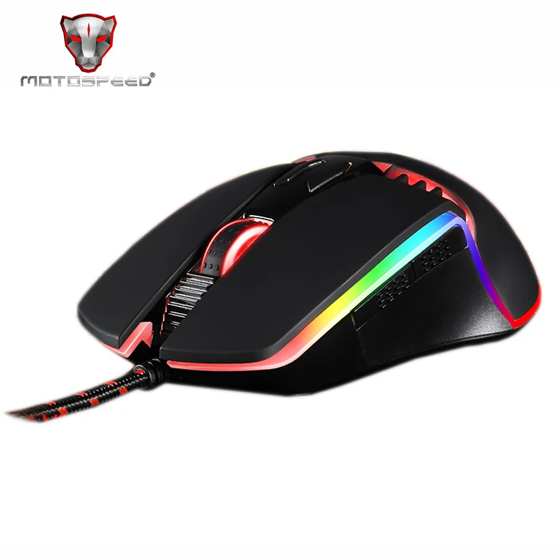 Motospeed V20 RGB Programming 5000 DPI Gaming Game Mouse Professional Adjustable USB Computer Wried Optical Backlit LED for PC
Motospeed V20 RGB Programming 5000 DPI Gaming Game Mouse Professional Adjustable USB Computer Wried Optical Backlit LED for PC