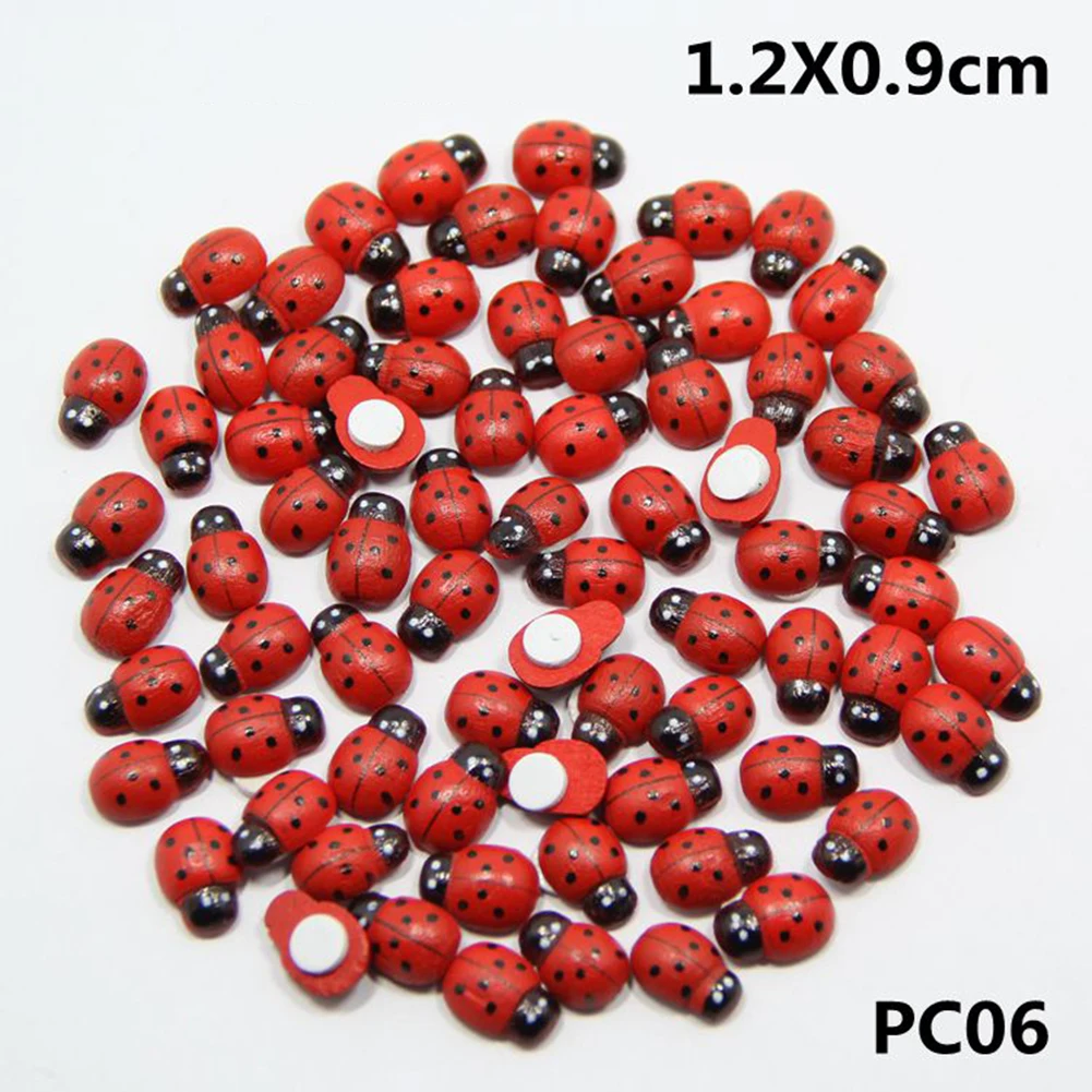 100 Pcs Mini Self-Adhesive Ladybugs Self-adhesive Wooden DIY Sticker 3D Decor Garden Children Hand make
100 Pcs Mini Self-Adhesive Ladybugs Self-adhesive Wooden DIY Sticker 3D Decor Garden Children Hand make