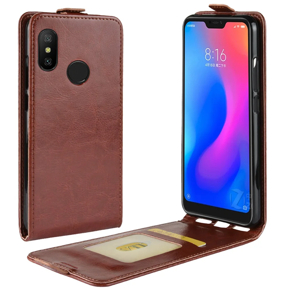 Вертикальный кожаный чехол с откидной крышкой для Xiaomi Redmi Go Note 7 Pro 5A 6A Mi 9 A2 Lite mi 8 A1