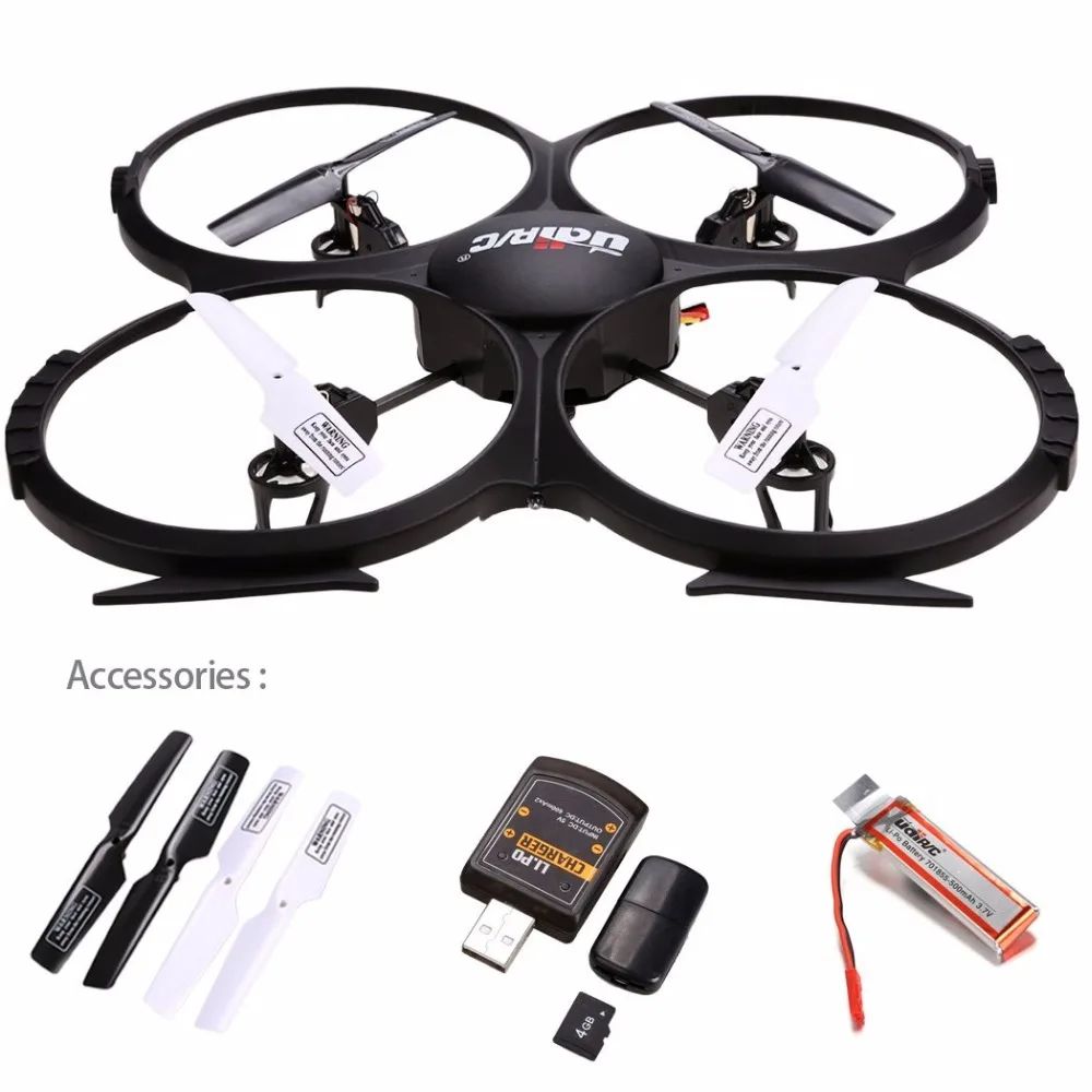 

UDI U818A HD 2.4GHz 4CH 6 Axis Gyro Headless Mode RC Quadcopter Drone w/ HD 2MP Camera, Extra Battery and Return Home Function