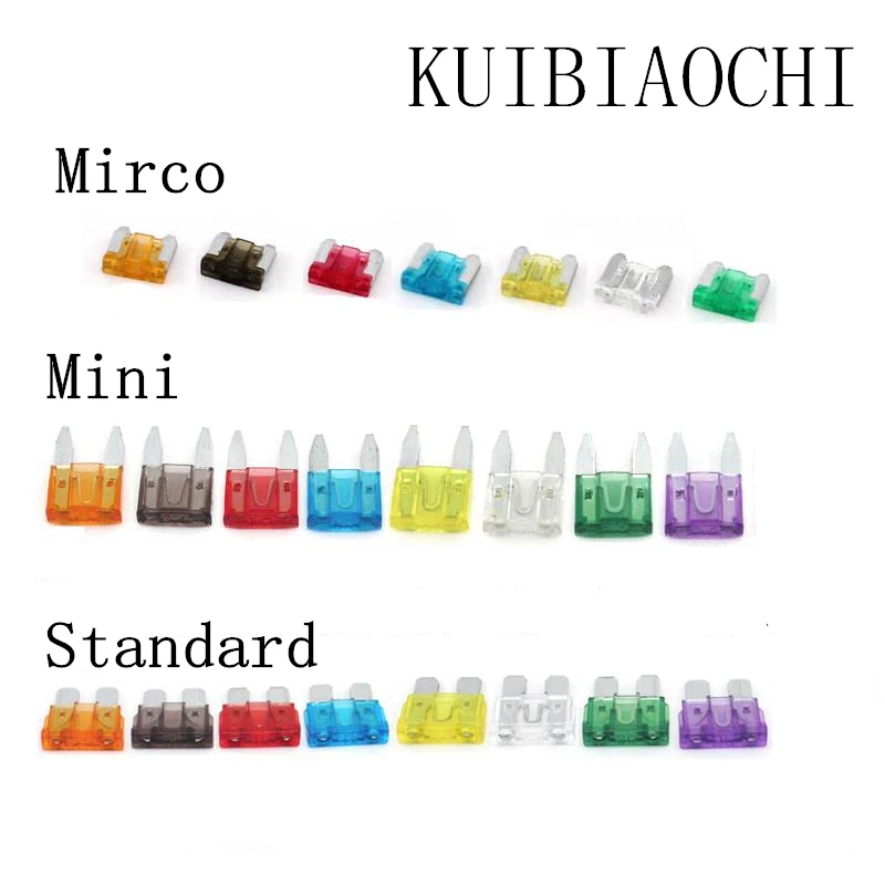 Fuses car Mini Micro Standard Car fuse 2A 3A 5A 7.5A 10A 15A 20A 25A 30A 35A 1000pcs/lot
Fuses car Mini Micro Standard Car fuse 2A 3A 5A 7.5A 10A 15A 20A 25A 30A 35A 1000pcs/lot