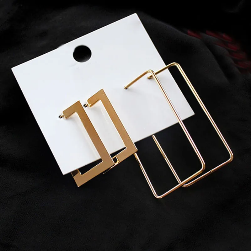Модные ювелирные изделия цвет золото упаковка из 2 квадратных элементов новинка