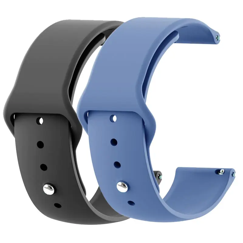 22 мм силиконовый ремешок для Xiaomi Huami Amazfit Pace Stratos 2/2S смарт часы сменный Браслет huawei