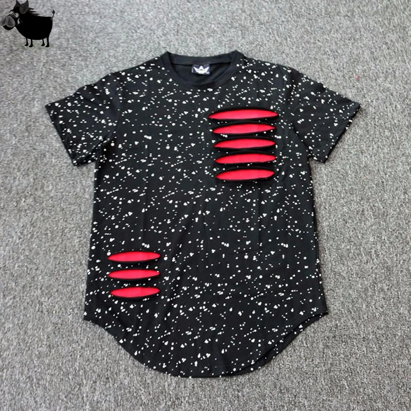 New Fashion Kanye West Hip Hop Rap Tee Men Ink Ripped Destroy T-Shirt Hole Cotton Tshirt Homme Ropa Hip Hop Swag Tops
New Fashion Kanye West Hip Hop Rap Tee Men Ink Ripped Destroy T-Shirt Hole Cotton Tshirt Homme Ropa Hip Hop Swag Tops