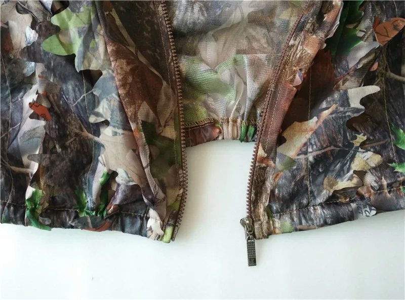 Осенняя камуфляжная быстросохнущая охотничья одежда с листьями костюм 3d