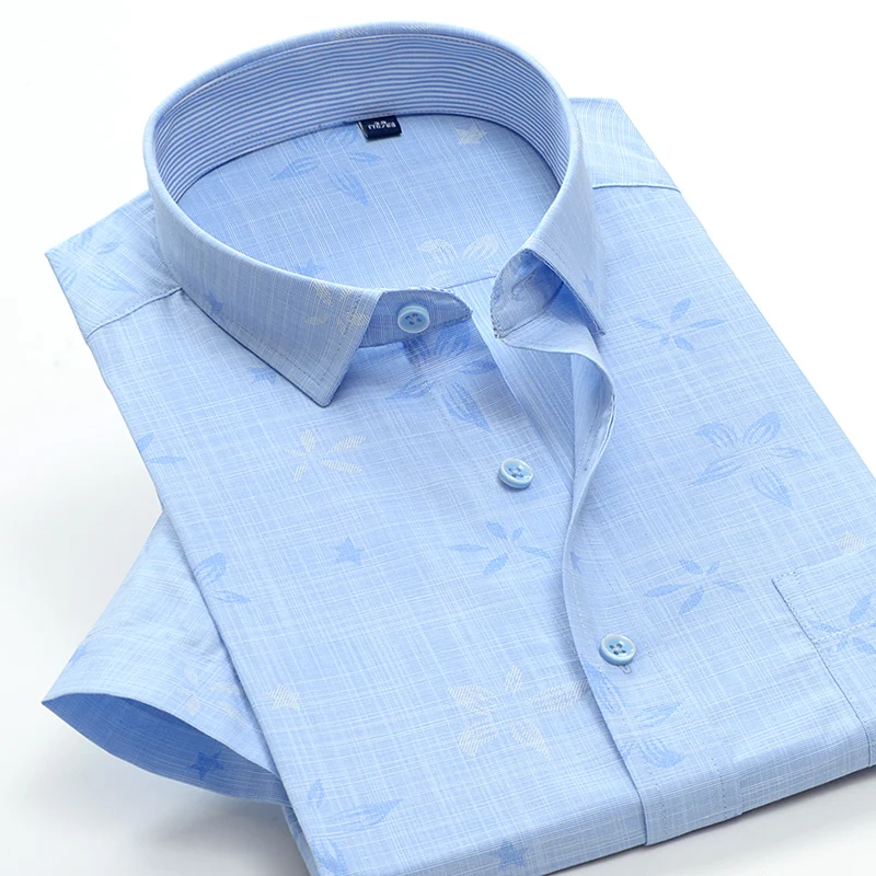 Short sleeve 77088 shirts high quality Jacquard weave fashion summer super large formal shirts men big plus size 38-50 M-10XL
Short sleeve 77088 shirts high quality Jacquard weave fashion summer super large formal shirts men big plus size 38-50 M-10XL