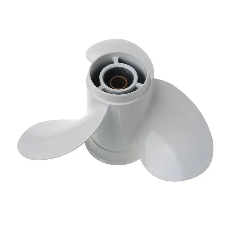 Boat Outboard Propeller 9 1/4 x 10 Aluminum Alloy For Yamaha 9.9-15HP 63V-45945-00-EL White 3 Blades 8 Spline Tooth R-Rotation
Boat Outboard Propeller 9 1/4 x 10 Aluminum Alloy For Yamaha 9.9-15HP 63V-45945-00-EL White 3 Blades 8 Spline Tooth R-Rotation