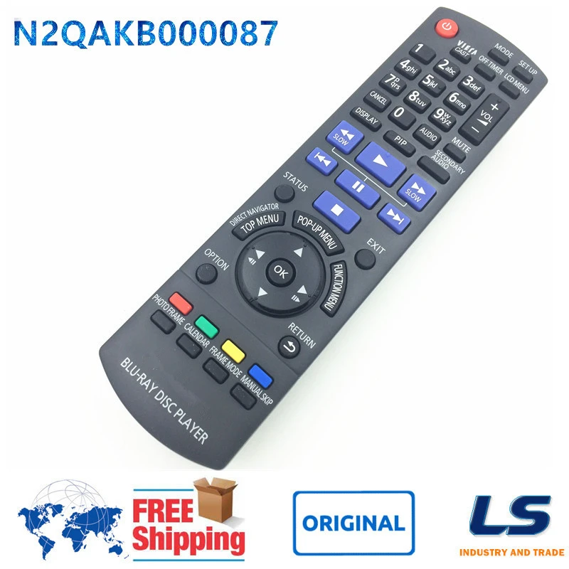 Оригинальный пульт дистанционного управления N2QAKB000087 для Panasonic DMP-B500 DMP-BD45 BD DMP-8500 проигрыватель дисков
Оригинальный пульт дистанционного управления N2QAKB000087 для Panasonic DMP-B500 DMP-BD45 BD DMP-8500 проигрыватель дисков