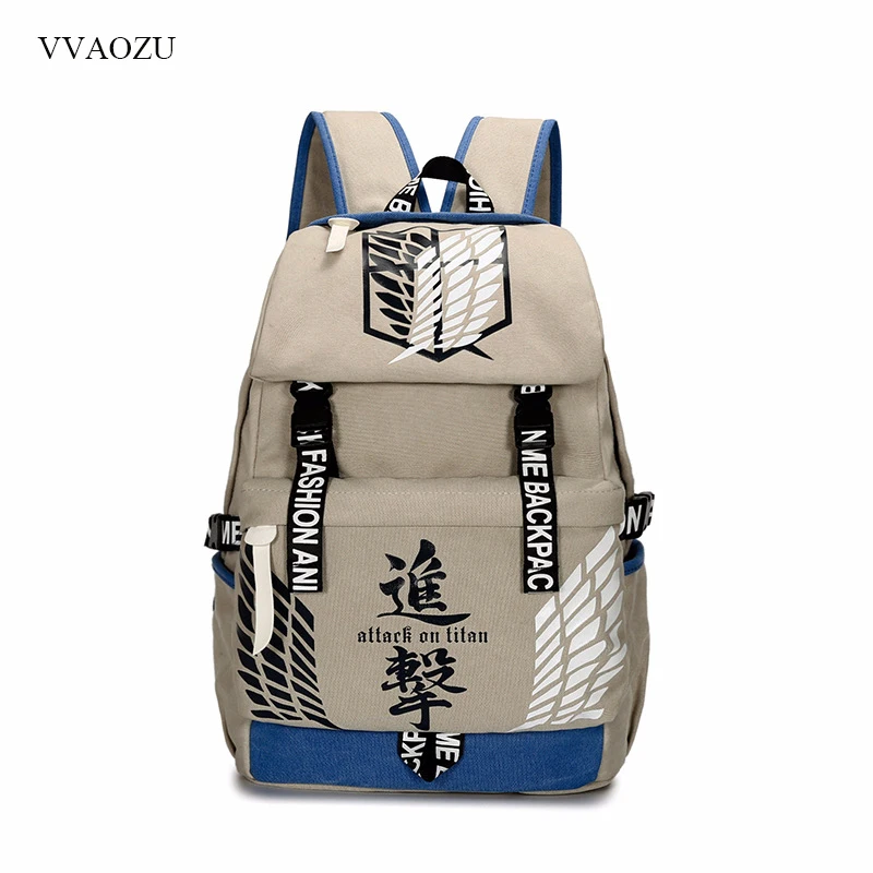 Attack on Titan Tokyo Ghoul Gintama Canvas Backpack Travel Schoolbag Large Capacity Rucksack Shoulder School Bag Mochila Escolar
Attack on Titan Tokyo Ghoul Gintama Canvas Backpack Travel Schoolbag Large Capacity Rucksack Shoulder School Bag Mochila Escolar