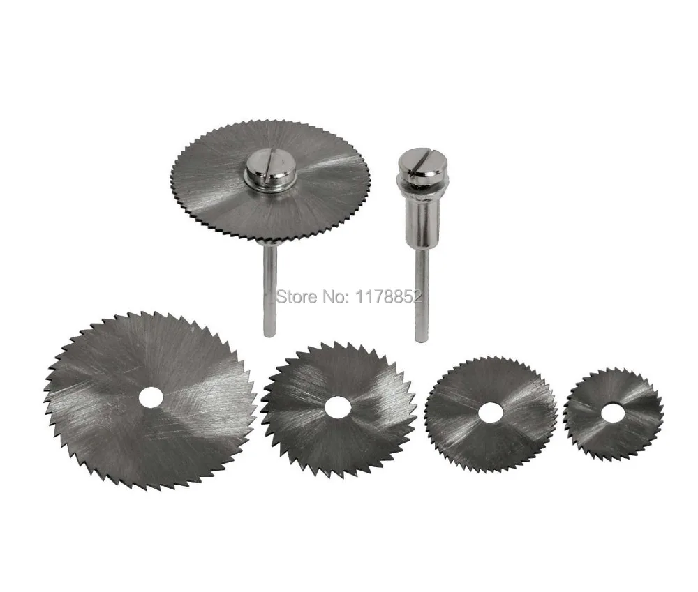 5-Piece High Speed Steel Saw Blade with 1/8" shank Mandrels fit Dremel & Fordom Rotary Tools | Инструменты