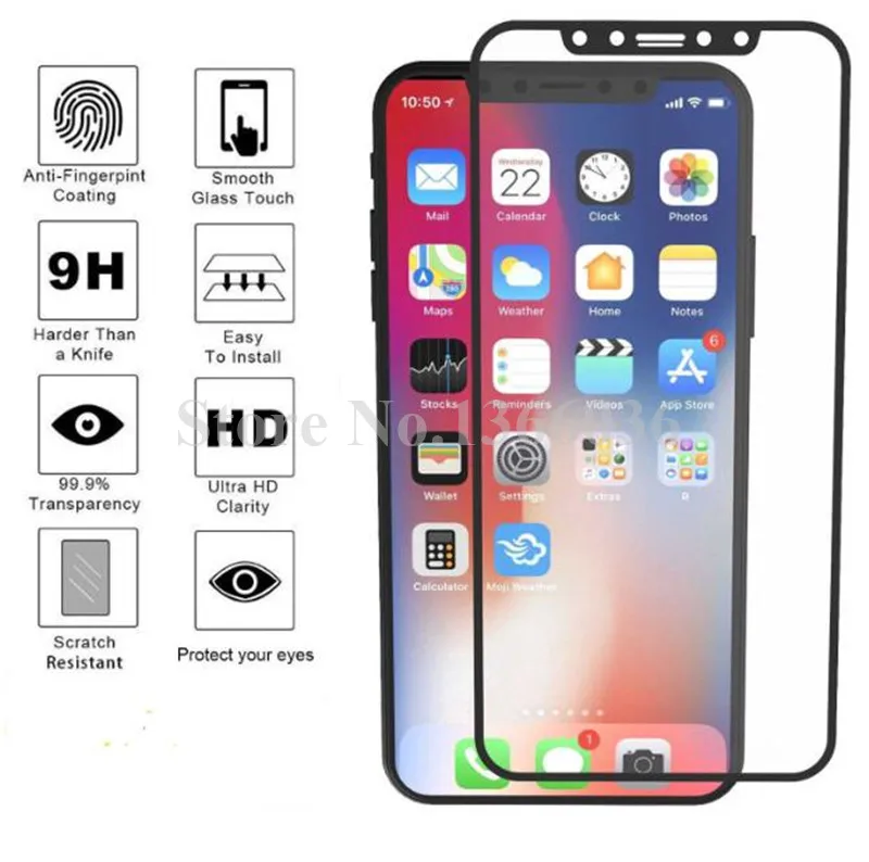 Для iPhone XS Max XR закаленное стекло 3D 9H Полное покрытие экрана Взрывозащищенная защитная пленка для iPhone XS 8 Plus 7 6 6S SE
Для iPhone XS Max XR закаленное стекло 3D 9H Полное покрытие экрана Взрывозащищенная защитная пленка для iPhone XS 8 Plus 7 6 6S SE