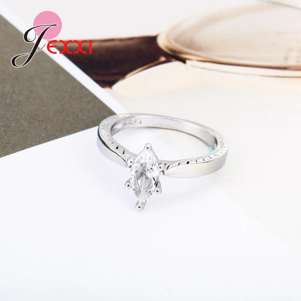 925 Sterling Silver Crystal Gifts For Women Top Quality Wedding Anniversary Ring Anel Anillo Fashion Elegant Birthday Ring
925 Sterling Silver Crystal Gifts For Women Top Quality Wedding Anniversary Ring Anel Anillo Fashion Elegant Birthday Ring