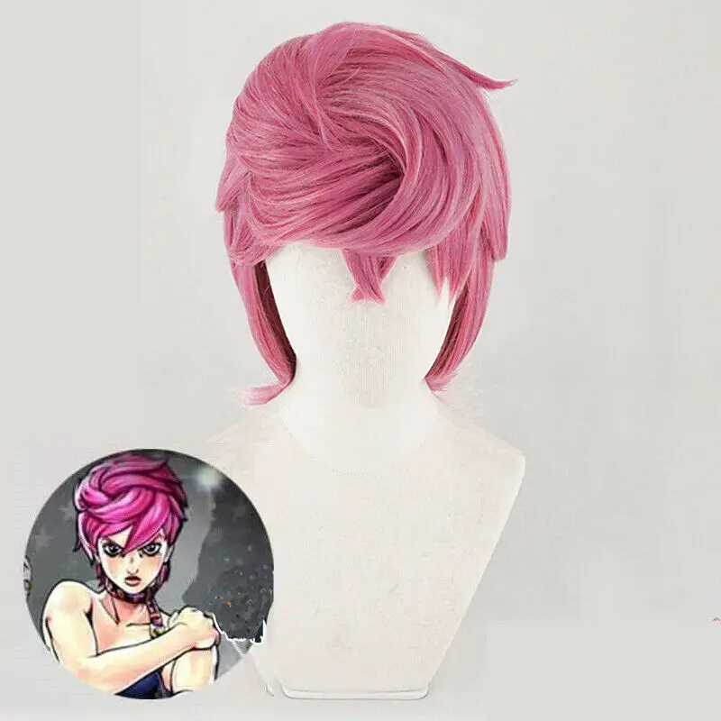 Anime JOJO's Bizarre Adventure Golden Wind Trish Una 35cm Pink Cosplay Wig Hair Halloween Roleplay+ Free Wig Cap
Anime JOJO's Bizarre Adventure Golden Wind Trish Una 35cm Pink Cosplay Wig Hair Halloween Roleplay+ Free Wig Cap