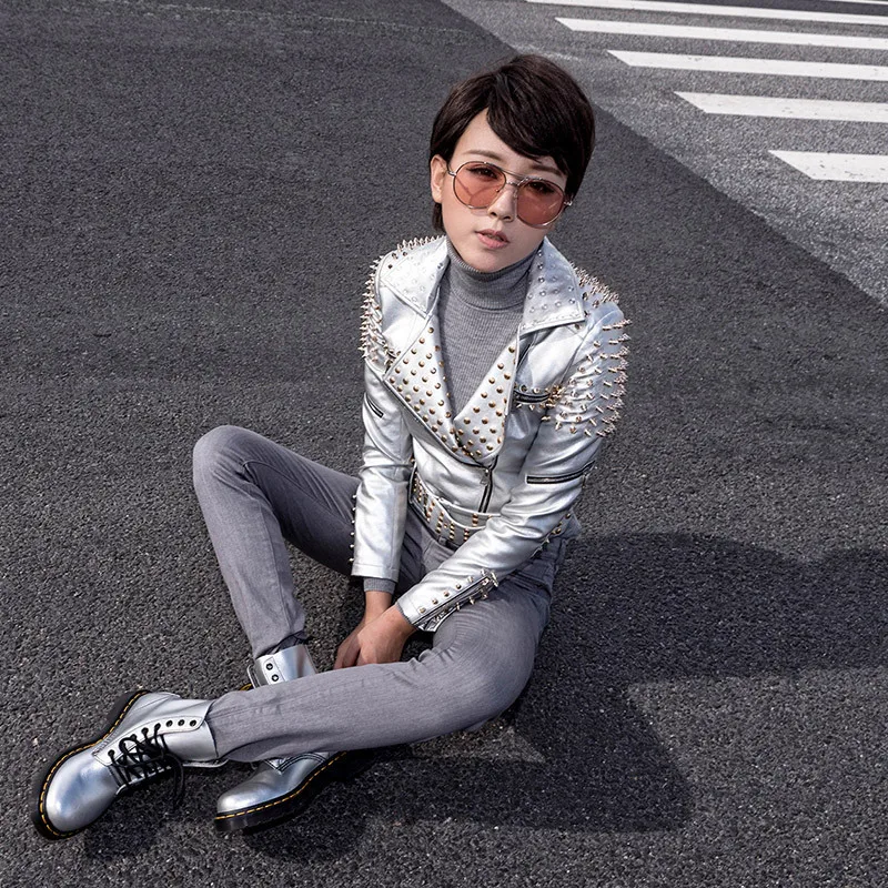 2019 Han Ladies Locomotive Leather Clothing Woman Loose Coat Self-cultivation Long Rivet Bullet Plus Size Short Fund Pu Jacket
2019 Han Ladies Locomotive Leather Clothing Woman Loose Coat Self-cultivation Long Rivet Bullet Plus Size Short Fund Pu Jacket