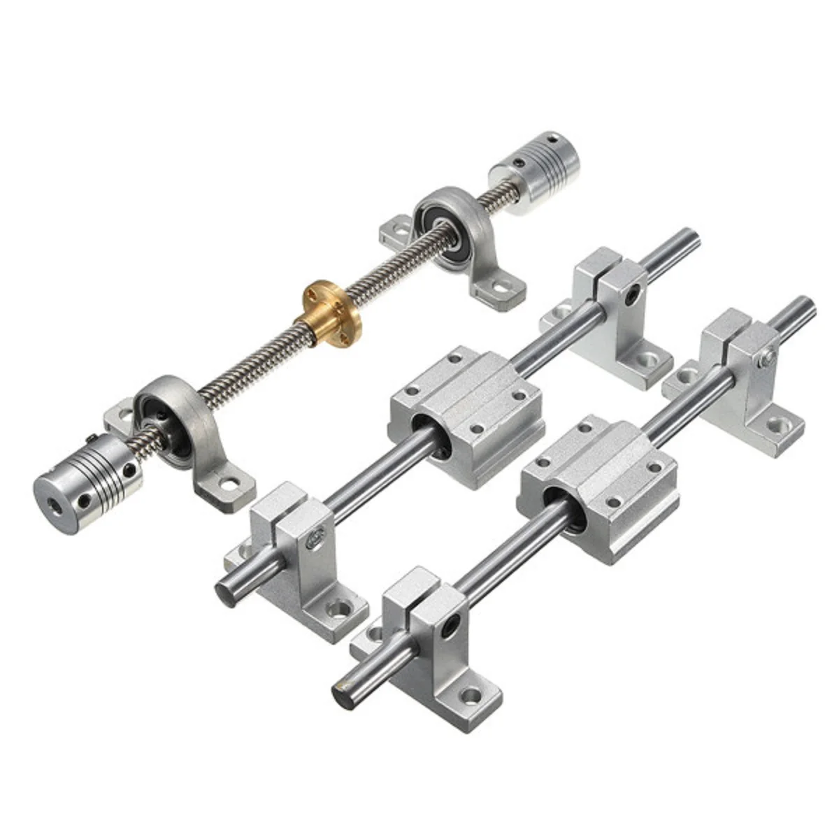 SULEVE New 15pcs 400mm CNC Parts Steel OpticalAxis Guide Bearing Housings Rail Shaft Support Lead Screws Rod Slide Bushing Set
SULEVE New 15pcs 400mm CNC Parts Steel OpticalAxis Guide Bearing Housings Rail Shaft Support Lead Screws Rod Slide Bushing Set