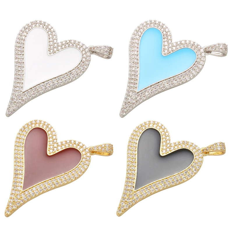 ZHUKOU 30x40mm Charming Heart pendant for women earrings necklace making accessories Findings model:VD465
ZHUKOU 30x40mm Charming Heart pendant for women earrings necklace making accessories Findings model:VD465