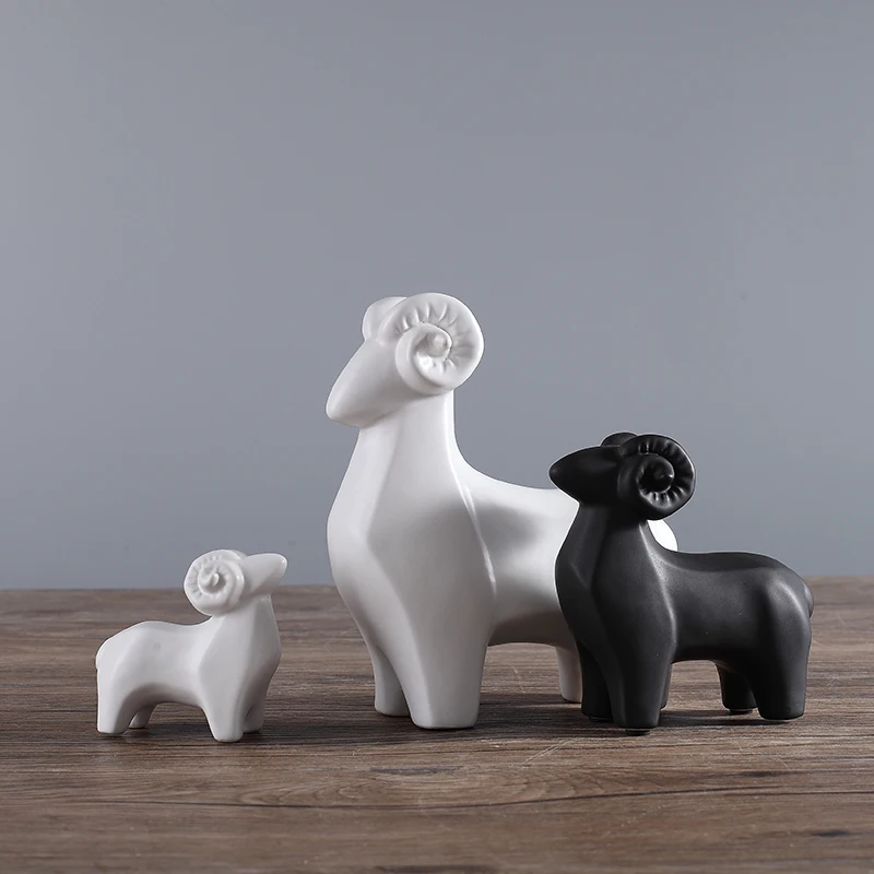 white black ceramic sheep home decor crafts room decoration goat handicraft porcelain animal figurines wedding decorations
white black ceramic sheep home decor crafts room decoration goat handicraft porcelain animal figurines wedding decorations