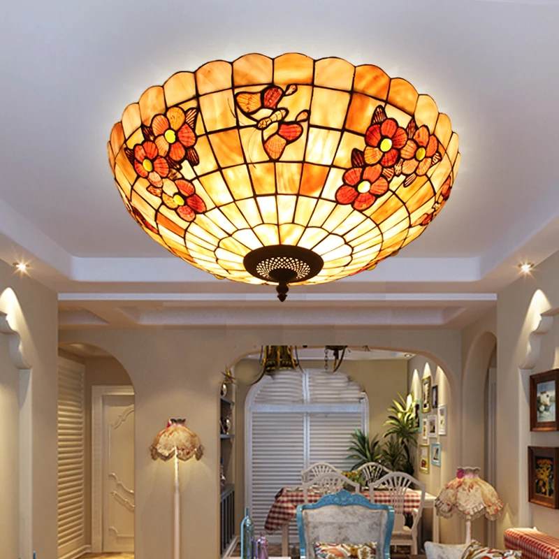 European Tiffany ceiling retro shell Mediterranean Sea pastoral Ceiling Lights luminaria teto Ceiling Lamps 20inch
European Tiffany ceiling retro shell Mediterranean Sea pastoral Ceiling Lights luminaria teto Ceiling Lamps 20inch