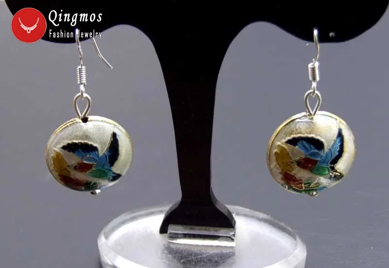 Qingmos Pink Cloisonne Hummingbird 18mm Earrings for Women With Pink Round Coin China Beads Dangle Hook Earring Jewelry ear512
Qingmos Pink Cloisonne Hummingbird 18mm Earrings for Women With Pink Round Coin China Beads Dangle Hook Earring Jewelry ear512