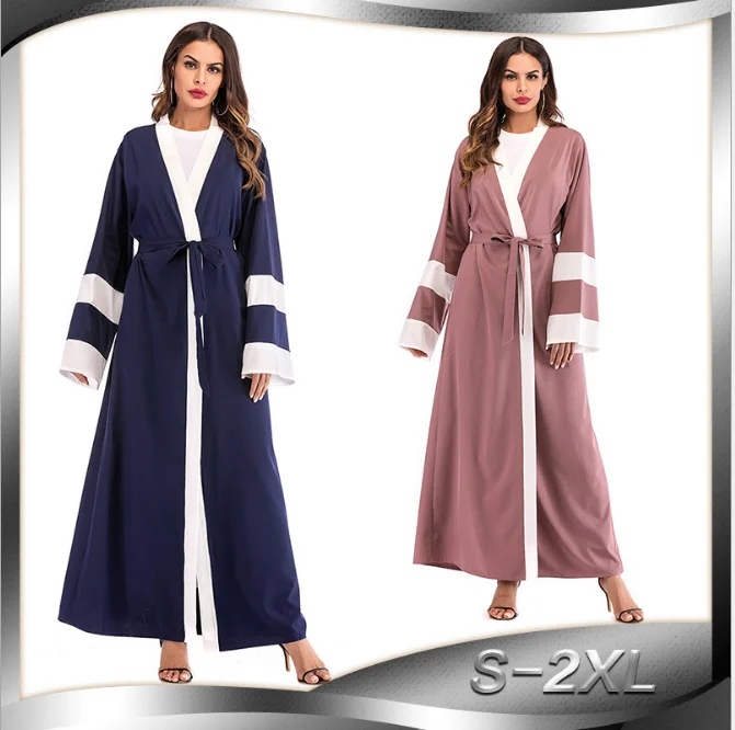 Muslim Striped Abaya UAE Maxi Dress Hijab Cardigan Tunic Long Robe Gowns Kimono Ramadan Arab Islamic Turkish Worship Service
Muslim Striped Abaya UAE Maxi Dress Hijab Cardigan Tunic Long Robe Gowns Kimono Ramadan Arab Islamic Turkish Worship Service