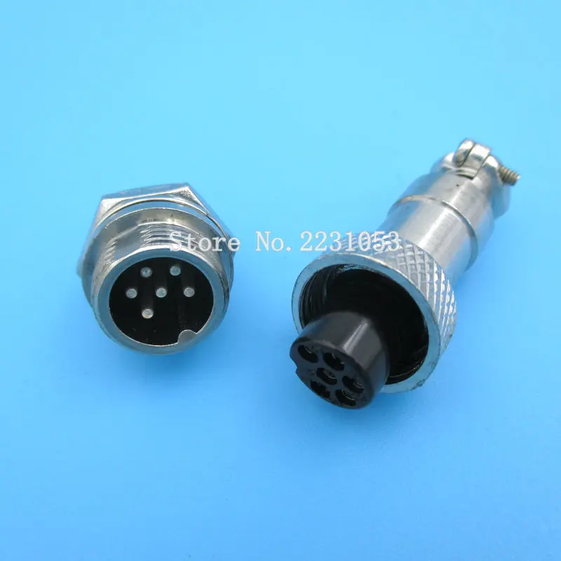 2 Sets GX12 6 Pin Male & Female 12mm Wire Panel Connector Aviation Plug GX12-6 Circular Connector Socket Plug
2 Sets GX12 6 Pin Male & Female 12mm Wire Panel Connector Aviation Plug GX12-6 Circular Connector Socket Plug