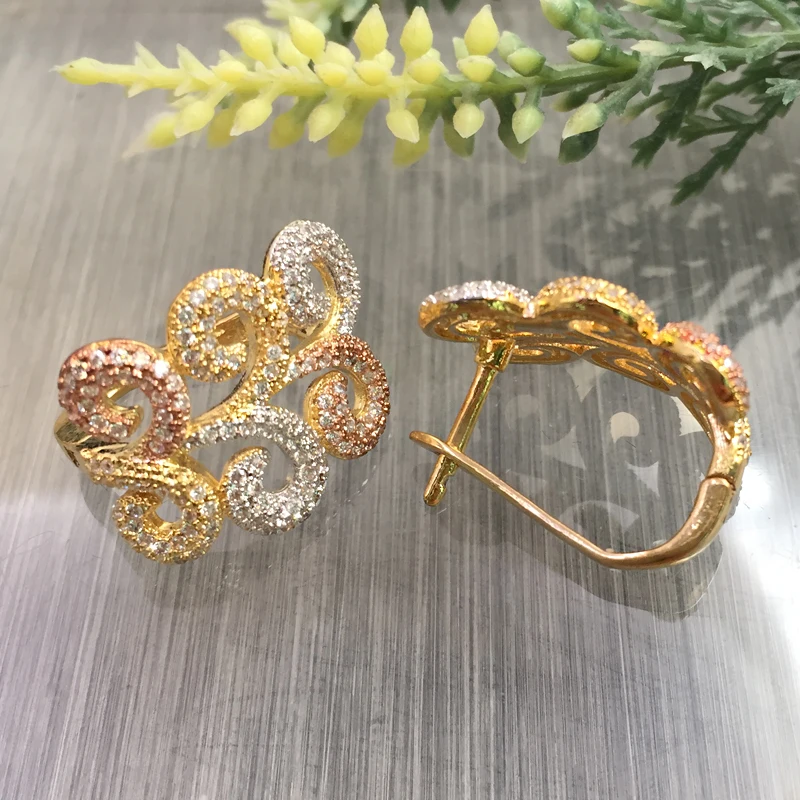 Lanyika Fashion Jewelry Hollow Luxury shape Ear Loops Micro Plated Wedding Party Earrings Romantic Bridal Daily Best Gift
Lanyika Fashion Jewelry Hollow Luxury shape Ear Loops Micro Plated Wedding Party Earrings Romantic Bridal Daily Best Gift