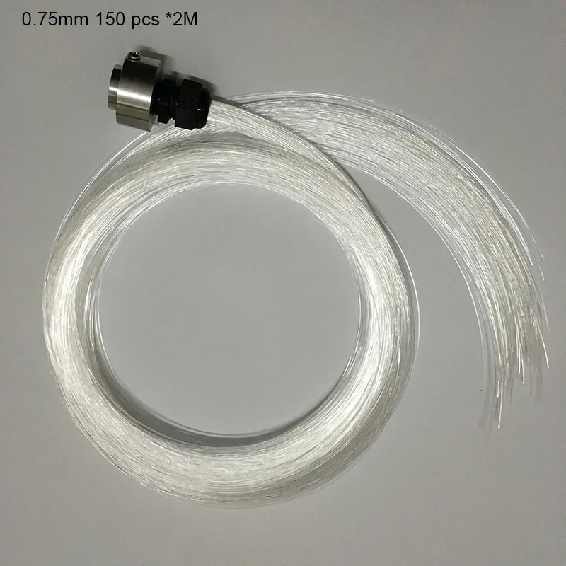 

Free shipping 0.75mm PMMA plastic fiber optics cable 150pcs X 2Meters for all kind led light engine driver