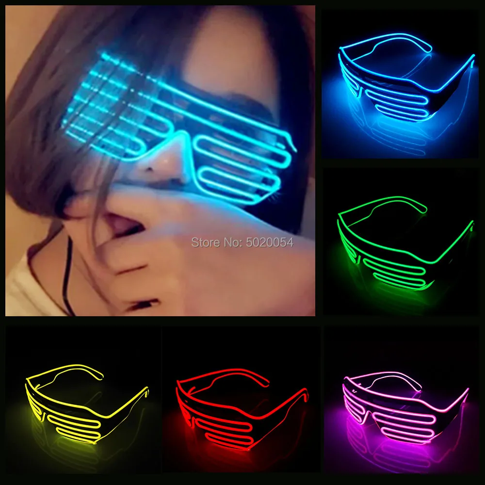 Halloween Night Club Dance DJ Bar Supplies Glowing Neon LED illuminating Glasses Novelty Party Cosplay EL Glasses
Halloween Night Club Dance DJ Bar Supplies Glowing Neon LED illuminating Glasses Novelty Party Cosplay EL Glasses