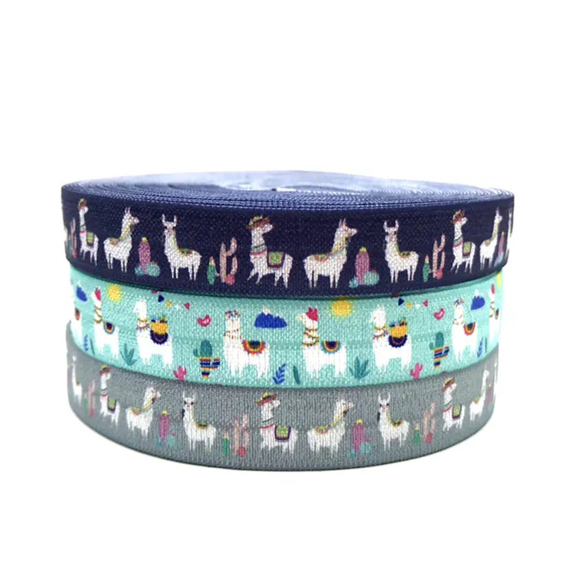 FOE Fold Over Elastic Custom Print Cartoon Sheep Llama Ribbon 10Y 15mm DIY Stretch Handmade Hair Band Party Wedding Decoration
FOE Fold Over Elastic Custom Print Cartoon Sheep Llama Ribbon 10Y 15mm DIY Stretch Handmade Hair Band Party Wedding Decoration