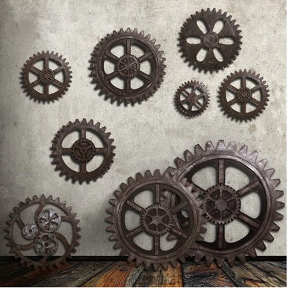 European Style Wooden Gear Wall Art Industrial Antique Vintage Chic Home Bar Decor Gear Decoration Wooden Ornaments
European Style Wooden Gear Wall Art Industrial Antique Vintage Chic Home Bar Decor Gear Decoration Wooden Ornaments