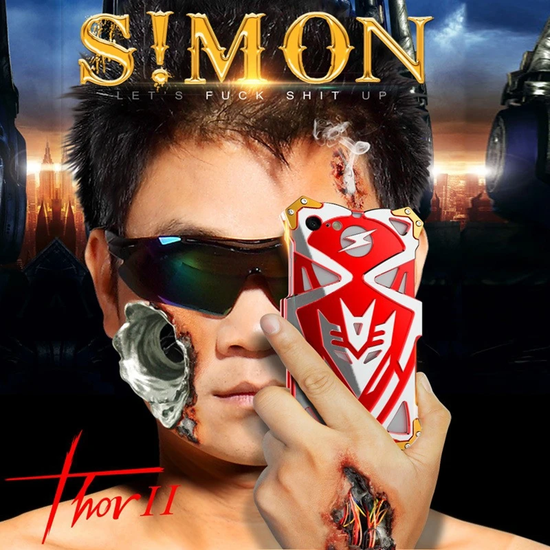 20pcs 2nd Version Simon Design Thor IRONMAN Armor Metal Case for IPhone 7 6S 6 Plus Aluminum Shell Protective Cover Coque Fundas
20pcs 2nd Version Simon Design Thor IRONMAN Armor Metal Case for IPhone 7 6S 6 Plus Aluminum Shell Protective Cover Coque Fundas