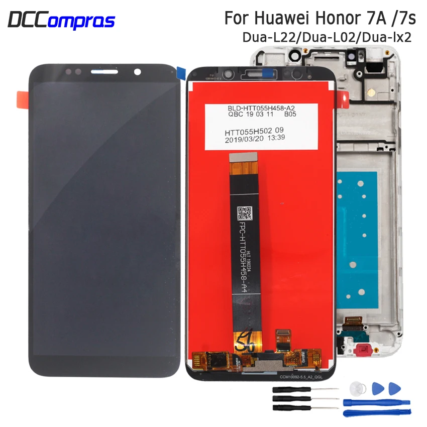 Original For Huawei Honor 7A 7S LCD Display Touch Screen Digitizer For Honor 7A 7S Screen LCD With Frame DUA-L02 DUA-L22 DUA-LX2
Original For Huawei Honor 7A 7S LCD Display Touch Screen Digitizer For Honor 7A 7S Screen LCD With Frame DUA-L02 DUA-L22 DUA-LX2