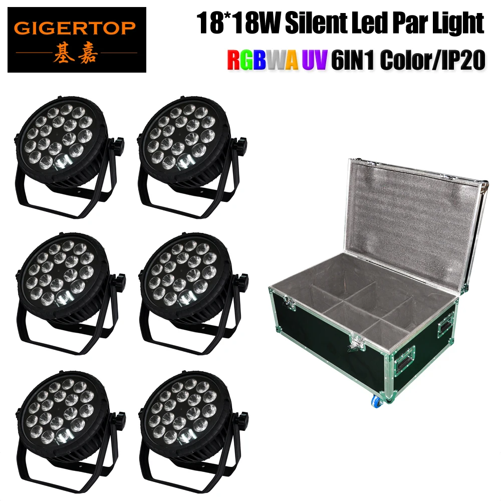 Gigertop Flightcase 6in1 DMX 512 RGBWAP 6IN1 Non-waterproof Led Par Light Disco Laser 25/40 degree Lens Live Concert Show
Gigertop Flightcase 6in1 DMX 512 RGBWAP 6IN1 Non-waterproof Led Par Light Disco Laser 25/40 degree Lens Live Concert Show