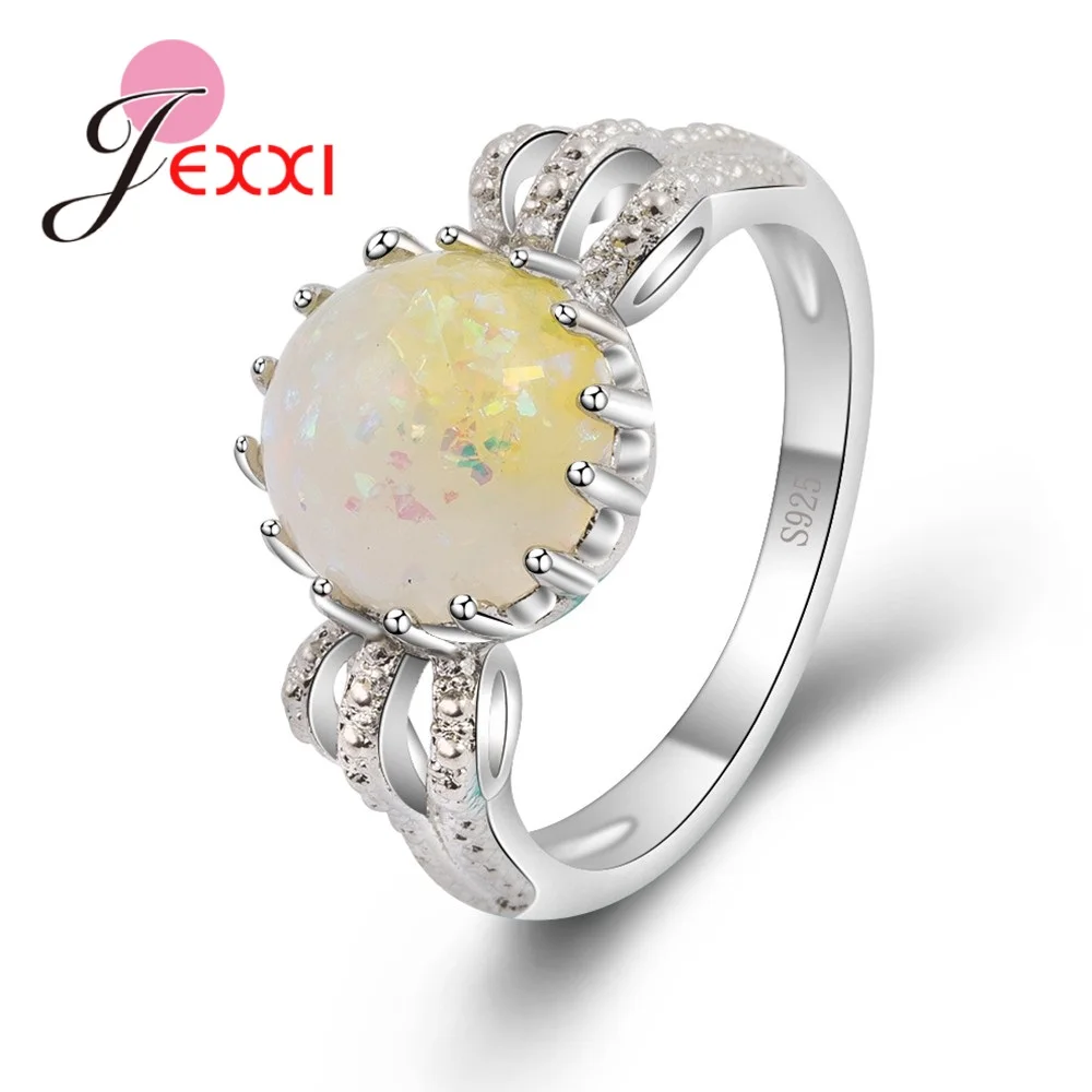 Round Yellow Opal Stones Rings For Women Genuine S925 Sterling Silver High-End Wedding Engagement Bridal Anillos Jewelry
Round Yellow Opal Stones Rings For Women Genuine S925 Sterling Silver High-End Wedding Engagement Bridal Anillos Jewelry