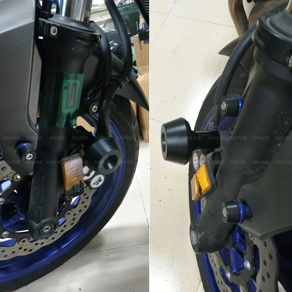 Передняя вилка тормозной суппорт крушение слайдер протектор для YAMAHA FZ 6R 2009 2015