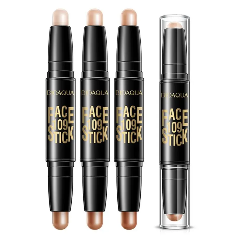 Natural Makeup Face Concealer Pencil Double-end Make Up Waterproof Eyebrow Pen + Foundation Base Contour New | Красота и здоровье