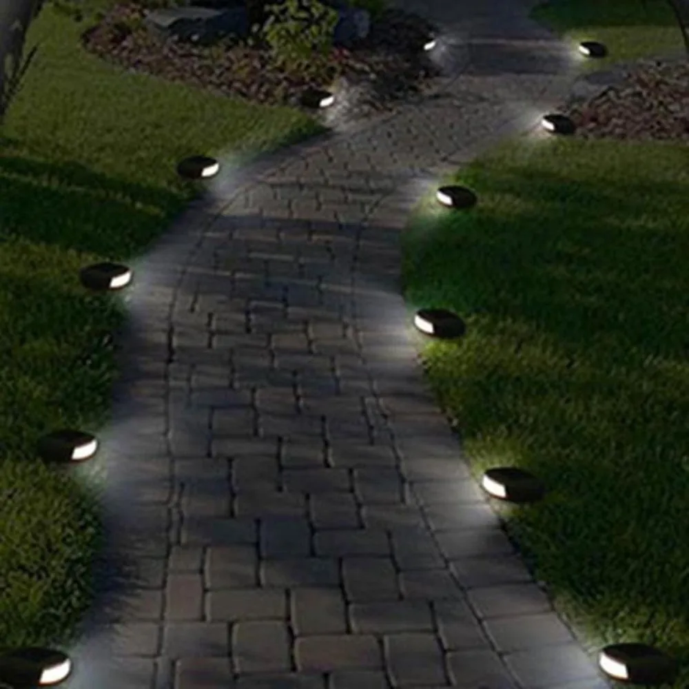 6PCS Solar Path Lights LED Pathway Landscape Colophony Fake Stone Lamp For Garden Night Light IP44 Waterproof | Лампы и освещение