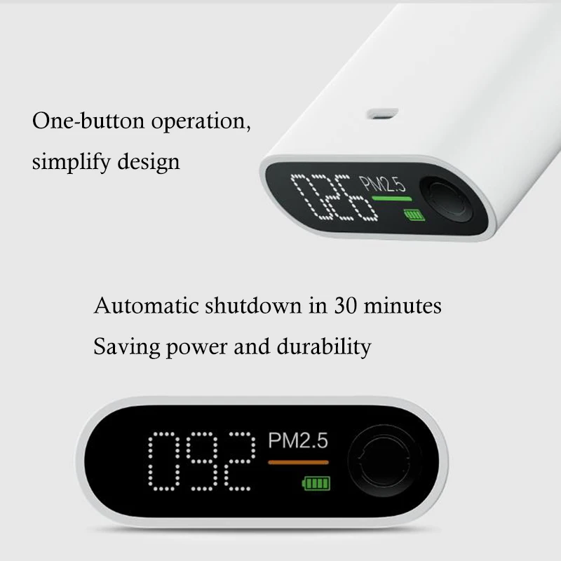 Портативный детектор воздуха xiaomi smart PM2.5 портативный тестер качества с OLED экраном