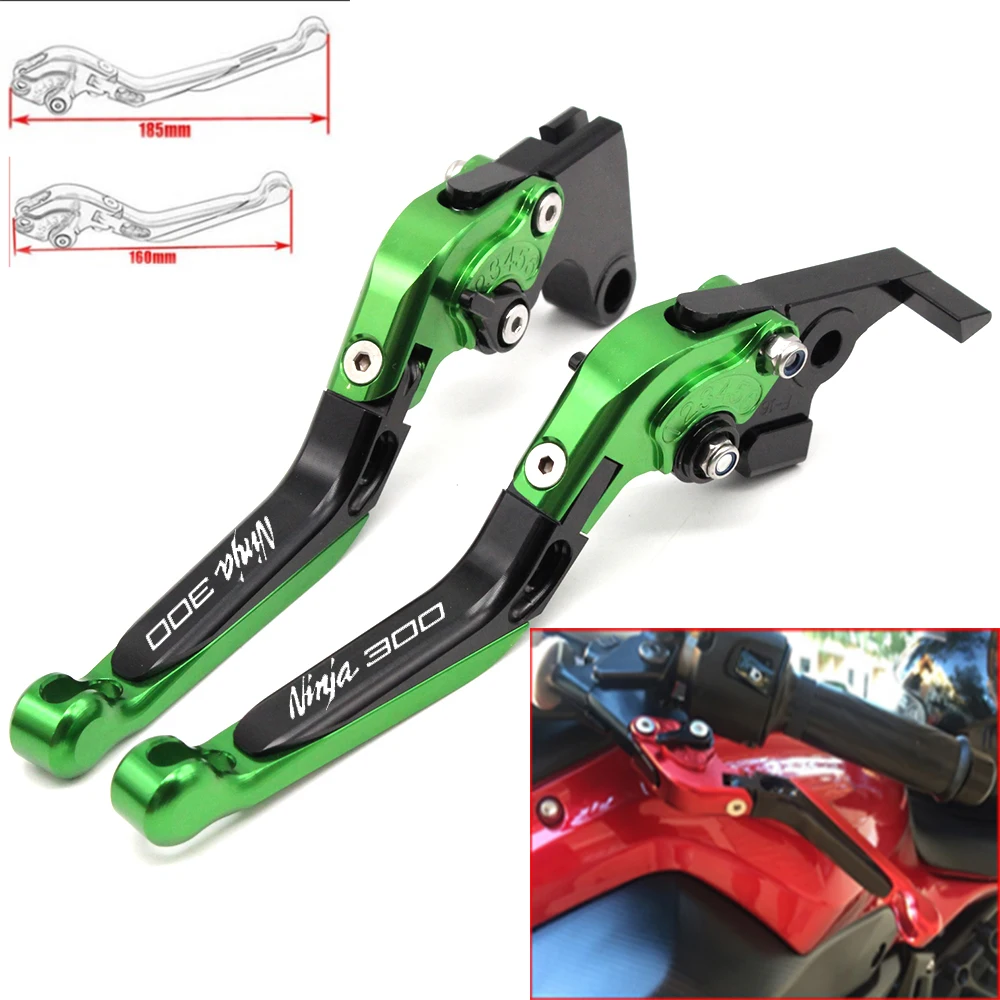 Регулируемые складные рычаги тормозной муфты для Kawasaki NINJA 300R 2013 2014 2015 2016 2017 с логотипом (NINJA 300)
Регулируемые складные рычаги тормозной муфты для Kawasaki NINJA 300R 2013 2014 2015 2016 2017 с логотипом (NINJA 300)