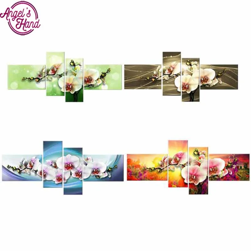 DIY 5D Diamond Embroidery Cross Stitch orchid Diamond Painting Home Decorative Gifts Fashion Flower 4pcs Needlework
DIY 5D Diamond Embroidery Cross Stitch orchid Diamond Painting Home Decorative Gifts Fashion Flower 4pcs Needlework