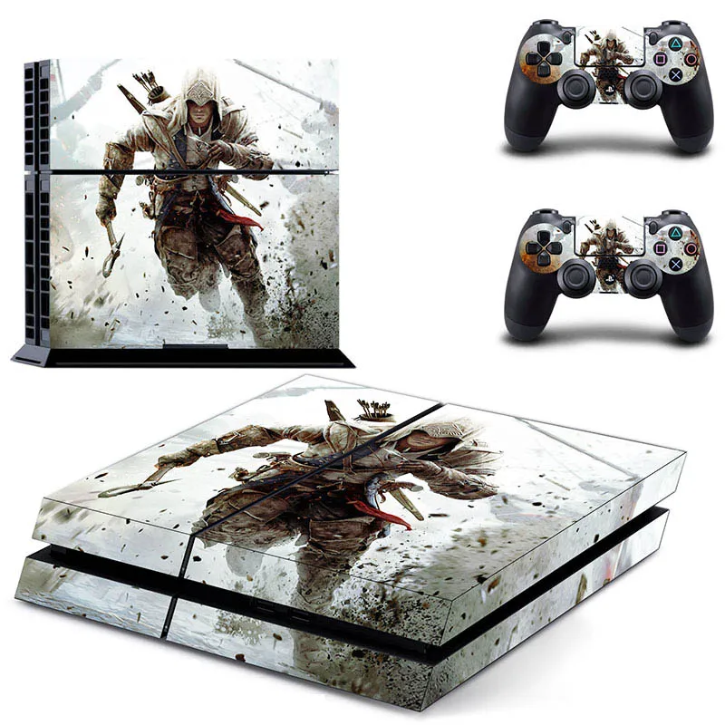 Assassin's Creed Series stickers For Sony ps4 sticker Console and 2 Controllers PS4 Pro Stickers Decal Vinyl | Электроника