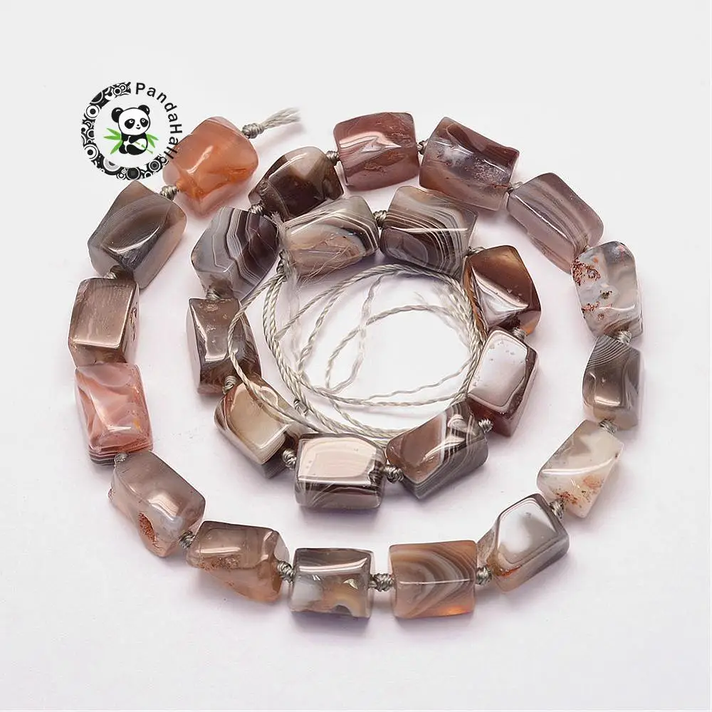 Natural Botswana AgateStone Bead Strands for jewelry making, Rectangle, 10~14x9~10mm, Hole: 1mm; about 25pcs/strand, 15.7
Natural Botswana AgateStone Bead Strands for jewelry making, Rectangle, 10~14x9~10mm, Hole: 1mm; about 25pcs/strand, 15.7