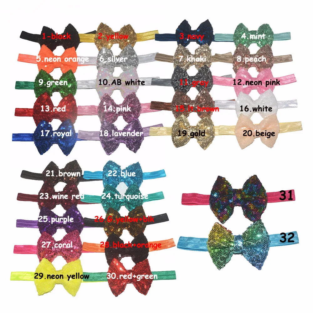 10pcs/lot ,8.5cm sequin bows hair bows with 5/8'' Fold over elastic hairband for girls headbands hair accessories
10pcs/lot ,8.5cm sequin bows hair bows with 5/8'' Fold over elastic hairband for girls headbands hair accessories