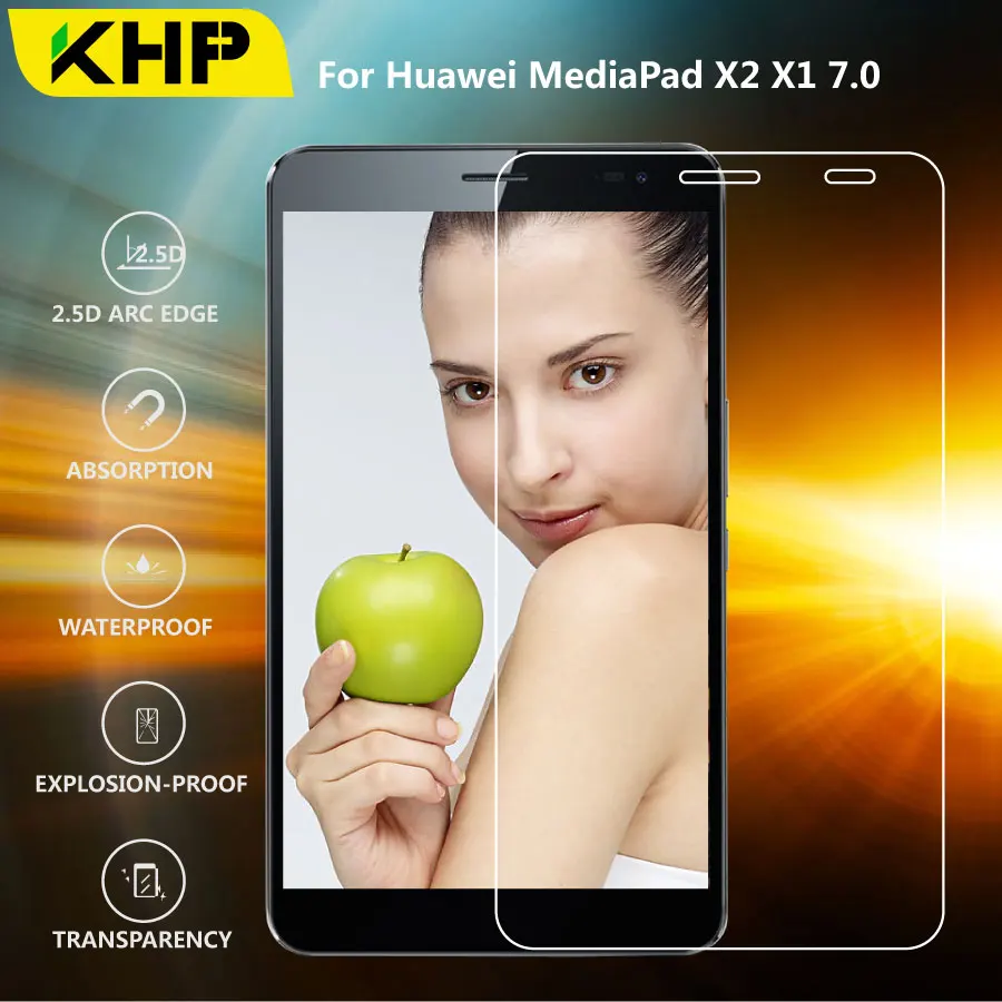 Фото KHP Премиум 0 3 мм закаленное стекло для huawei MediaPad X2 X1 7 планшет Android - купить