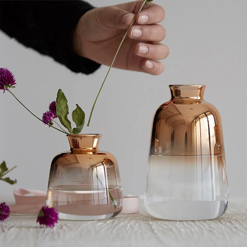 Changing Color Gold Vase Creative Home decoration Crystal Vase Decor Flower Vases Gifts
Changing Color Gold Vase Creative Home decoration Crystal Vase Decor Flower Vases Gifts