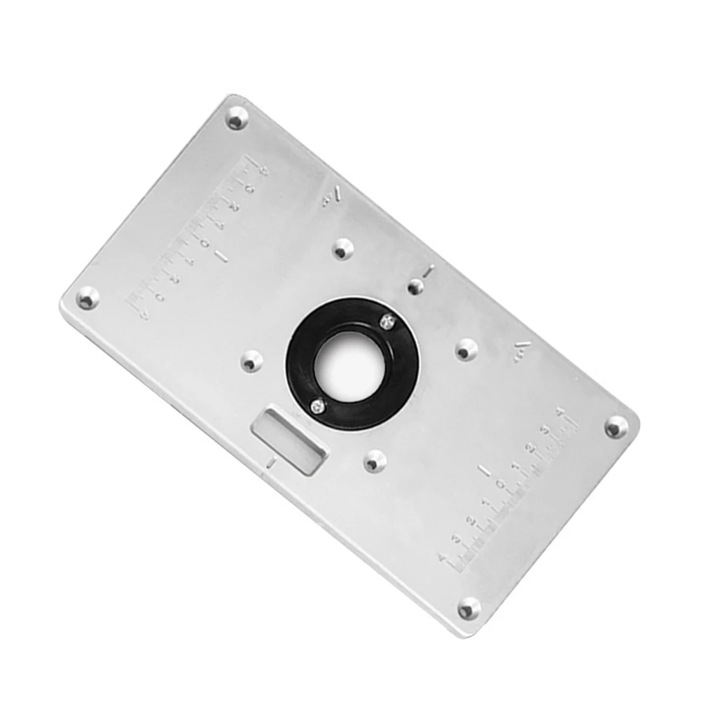 Router Table Insert Plate Woodworking Benches Aluminium Wood Router Trimmer Models Engraving Machine with 4 Ring Tools
Router Table Insert Plate Woodworking Benches Aluminium Wood Router Trimmer Models Engraving Machine with 4 Ring Tools