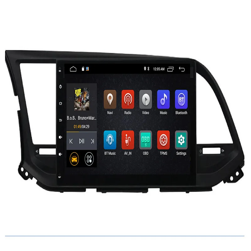Автомобильное радио мультимедиа 2 din видео плеер навигация GPS Android 4G для Hyundai Elantra 6